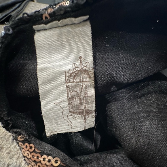 FRANCESCA Black/gold Sequin Mini Cocktail Dress, EUC! - Picture 5 of 6